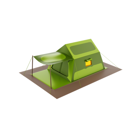 Camp  3D Icon