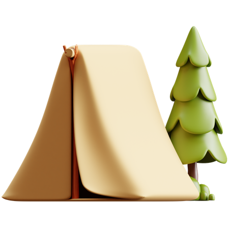 Camp  3D Icon