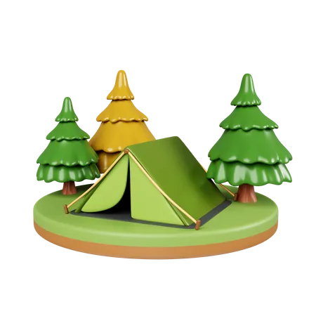 Camp  3D Icon