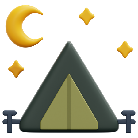 Camp  3D Icon