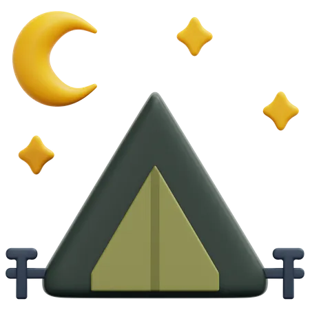 Camp  3D Icon