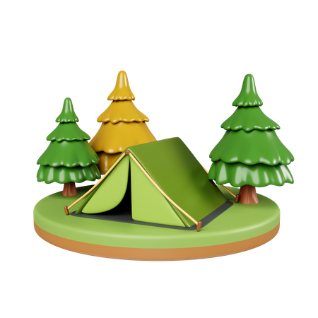 Camp 3D Icon