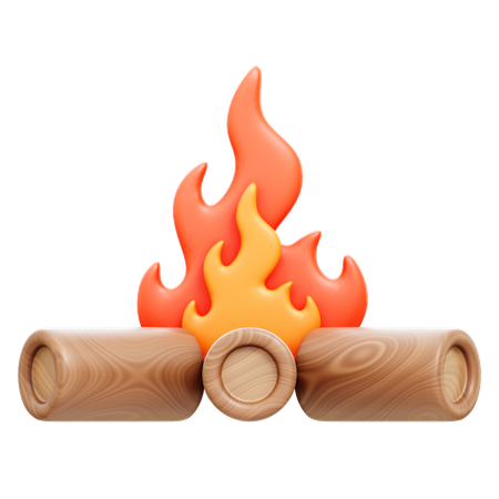 Camp Fire  3D Icon