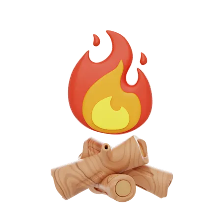 Camp Fire 3D Icon