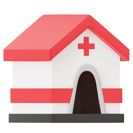 Camp médical  3D Icon