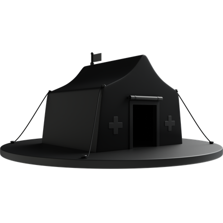 Camp médical  3D Icon