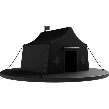 Camp médical  3D Icon