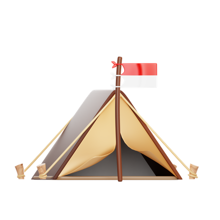 Camp de scouts  3D Icon