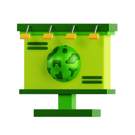 Campagne du jour de la terre  3D Icon