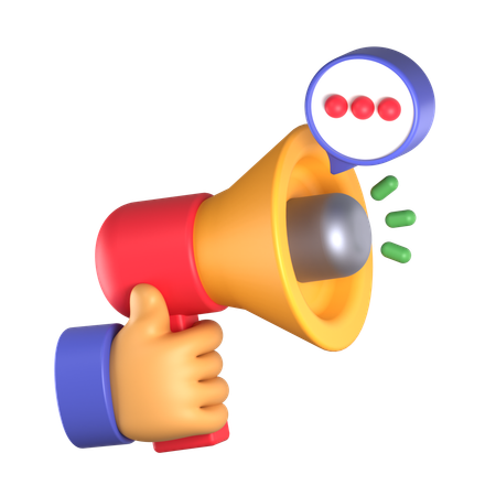 Campaign Announcement  3D Icon