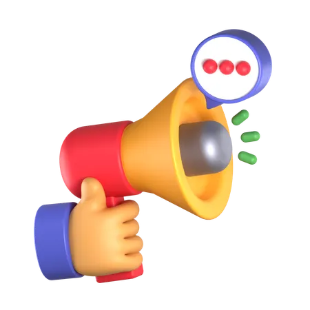 Campaign Announcement  3D Icon