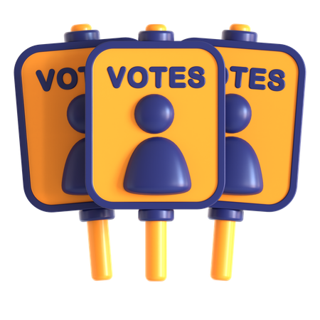 Campaign Board  3D Icon