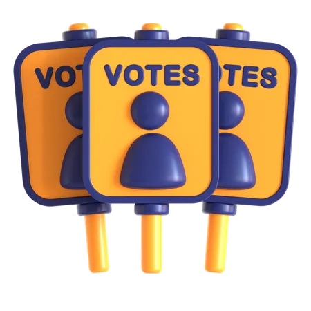 Campaign Board  3D Icon