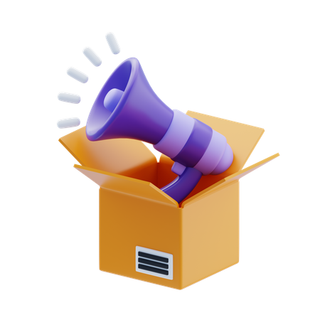 Campaign Launch  3D Icon