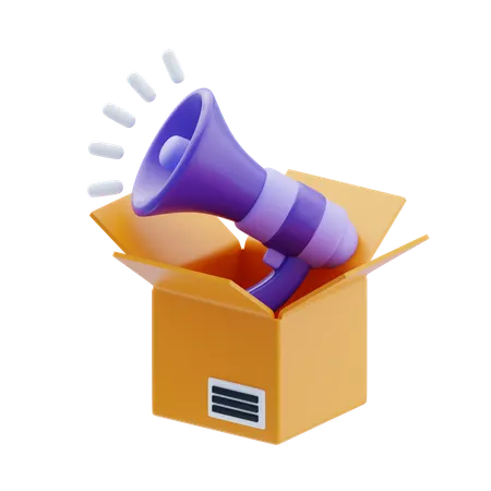 Campaign Launch  3D Icon