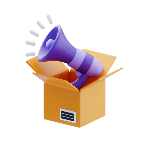 Campaign Launch  3D Icon