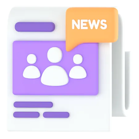Campaigning On Newspaper 3D Icon