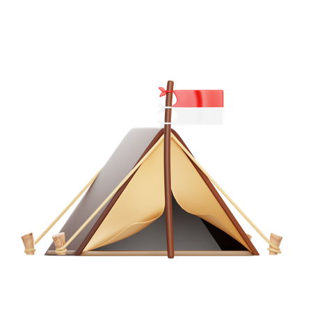 Campamento de exploradores  3D Icon