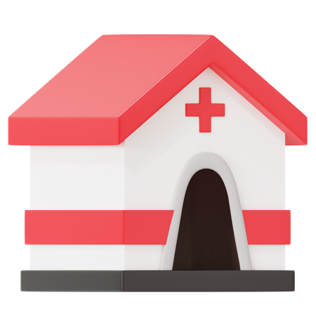 Campamento medico  3D Icon