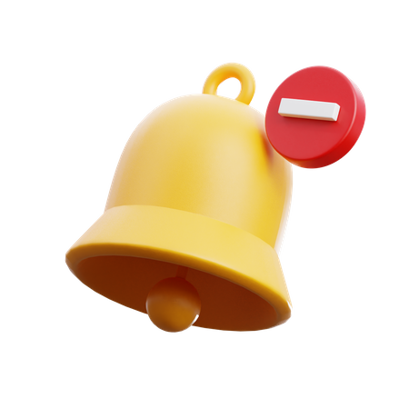 Notificación de alarma de alerta de campana  3D Icon