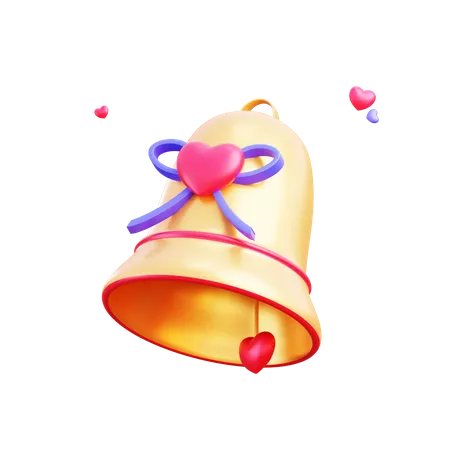 Campana de amor  3D Illustration