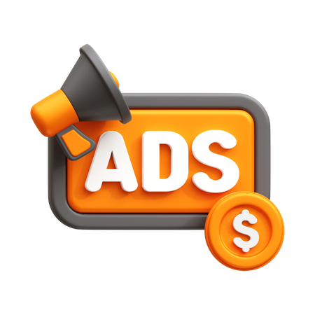 Campaña de anuncios  3D Icon