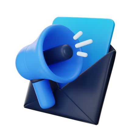 Campaña de correo electrónico  3D Icon