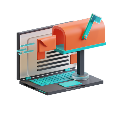 Campaña de correo electrónico  3D Icon