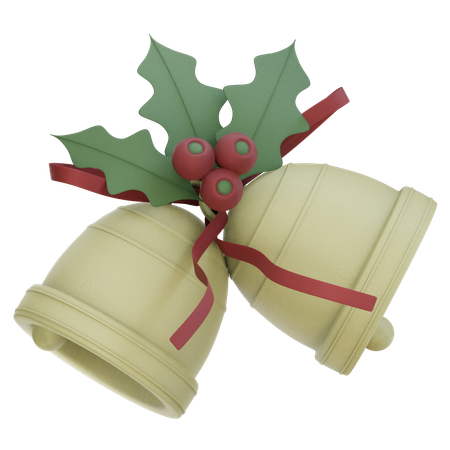 Campana de navidad  3D Icon