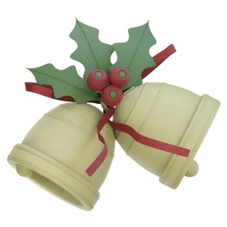 Campana de navidad  3D Icon