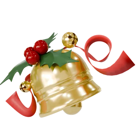 Campana de navidad  3D Icon