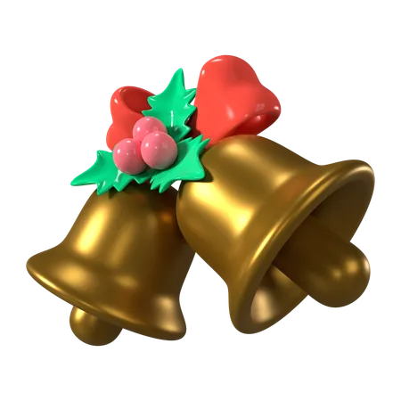 Campana de navidad  3D Icon