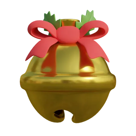 Campana de navidad  3D Illustration