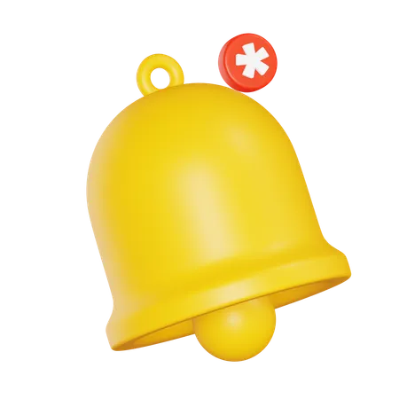 Campana de notificación  3D Icon