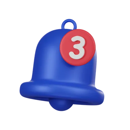 Campana de notificación  3D Icon