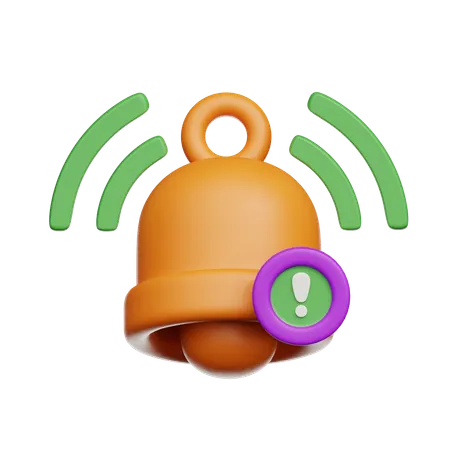 Campana de notificación  3D Icon