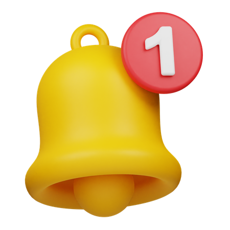 Campana de notificación  3D Icon