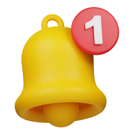 Campana de notificación  3D Icon