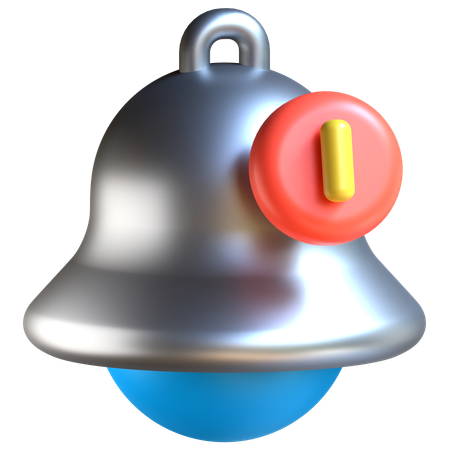 Campana de notificación  3D Icon