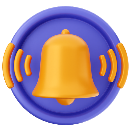 Campana de notificación  3D Icon