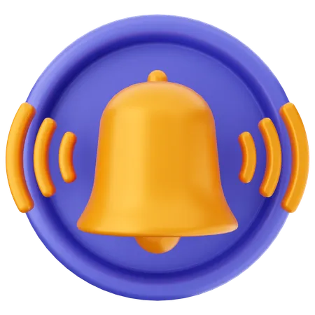 Campana de notificación  3D Icon