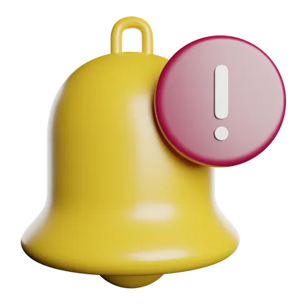 Campana de notificación  3D Icon