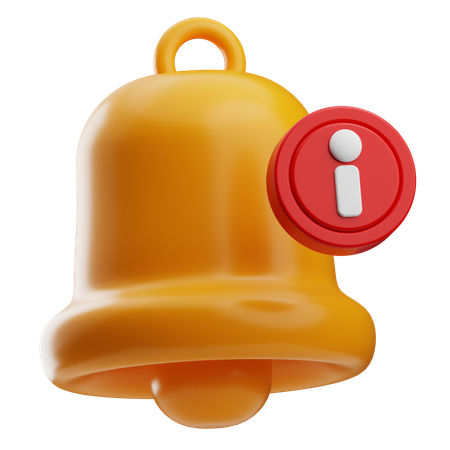 Campana de notificación  3D Icon