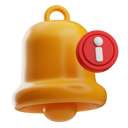 Campana de notificación  3D Icon