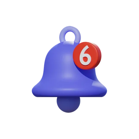 Campana de notificación  3D Icon