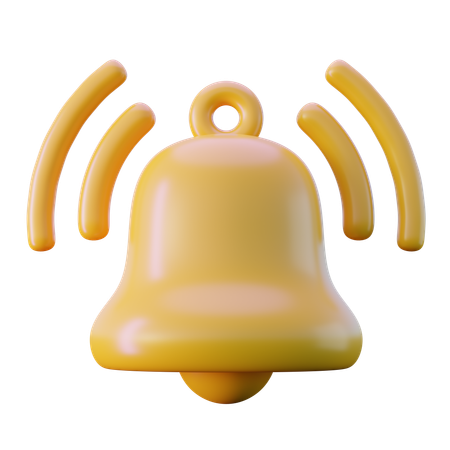 Campana de notificación  3D Icon