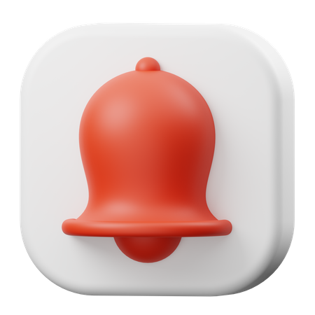 Campana de notificación  3D Icon