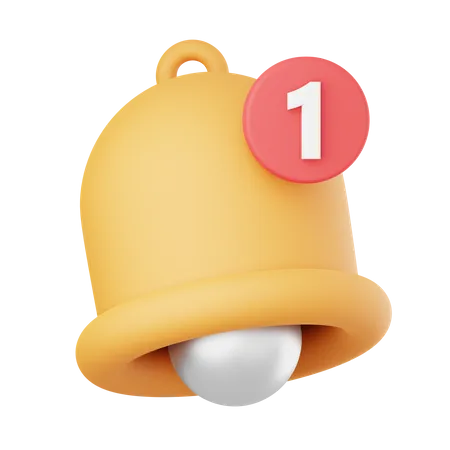 Campana de notificación  3D Icon
