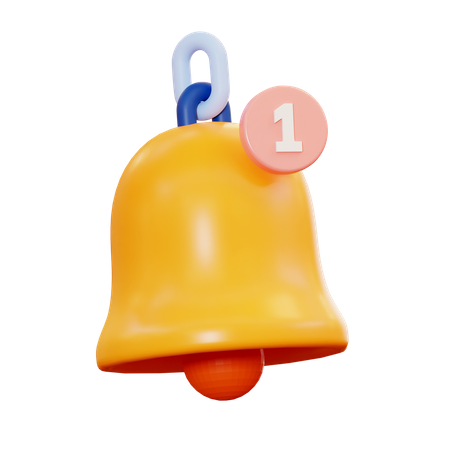 Campana de notificación  3D Icon