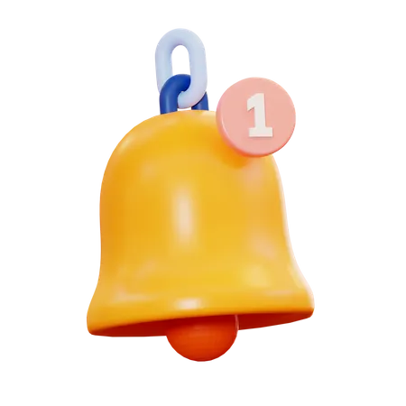 Campana de notificación  3D Icon